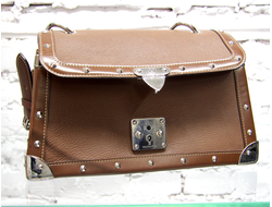 Сумка LOUIS VUITTON, коричневая кожа