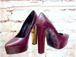Бордовые туфли Saint laurent (р. 39)